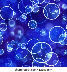 seamless background glowing blue circle lights