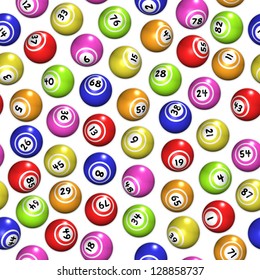 Seamless Background Made Bingo Balls Stock Illustration 128858737 ...