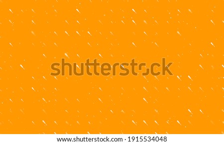 Seamless background pattern of evenly spaced white screwdriver symbols of different sizes and opacity.  illustration on orange background with stars