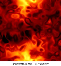 Seamless background texture of magma. Colors: scarlet, mahogany, sunset orange, red, red orange.