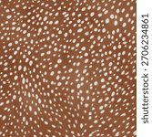 A seamless bambi fur pattern featuring soft brown tones, natural white spots and fawn texture. Ideal for fabric prints, textiles, wallpapers, packaging and surface design.