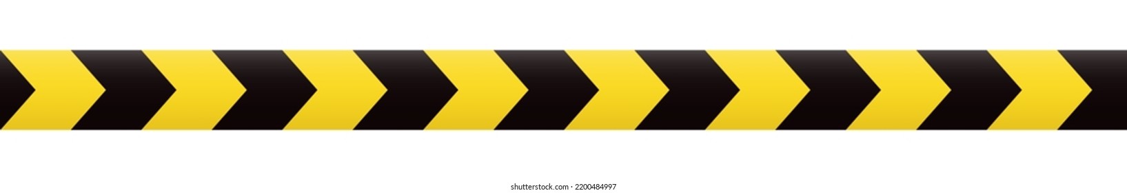 Seamless Barrier Tape. Construction Border. Black And Yellow Restriction Line. Do Not Cross Boundary Tape