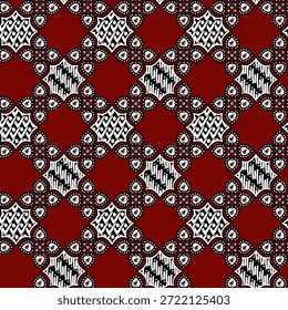 Seamless Batik Pattern. Able to repeat for textile printing.
