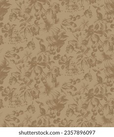 Seamless Beautifull flower pattern textiles design