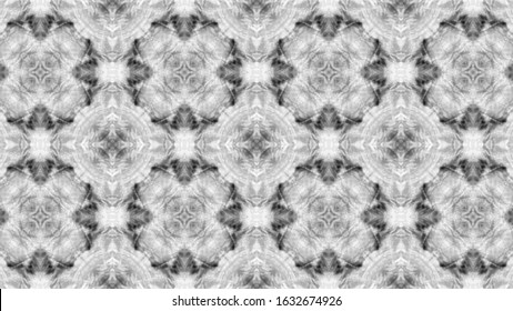 Seamless Black White Ogee Delicate Print Stock Illustration 1632674926