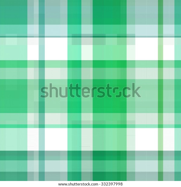 Seamless Blue Green Background Plaid Pattern Stock Illustration