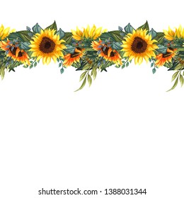 Free Free 129 Sunflower Border Clipart Free SVG PNG EPS DXF File