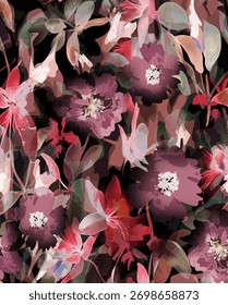 seamless bouquet flower 