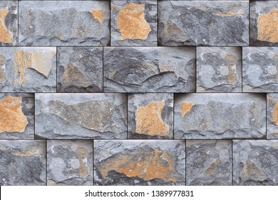 Seamless Bricks Stone wall elevation for backgrounds 