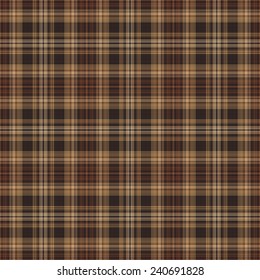 Seamless Brown Plaid Pattern