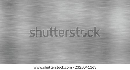 Seamless brushed metal plate background texture. Tileable industrial dull polished stainless steel, aluminum or nickel finish repeat pattern. High resolution silver grey rough metallic 3D rendering
 Foto stock © 