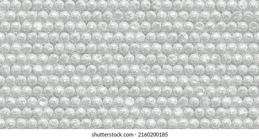 Seamless bubble wrap packing material background texture. Fragile shipping or moving backdrop pattern 3D Rendering. 