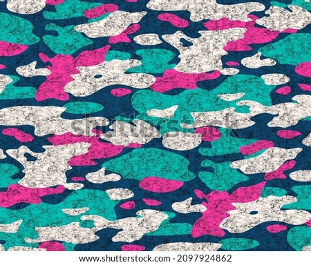 Seamless camouflage pattern, texture camouflage print.