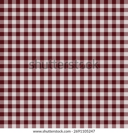 Seamless Cherry Red Gingham Plaid Pattern Background