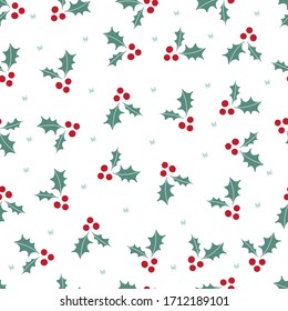 Seamless Christmas and New Year`s pattern. Winter and Christmas elements. Wrap for gifts. Doodle style.