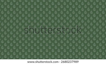 A seamless christmas tree pattern on a green background. Perfect for holiday designs, festive projects, and winter themed creations. A repeating forest backdrop for your needs. 185