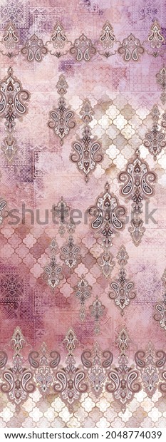 Seamless classic paisley print with textured background.\
Seamless paisley digital background and design for shawl and scarf\
