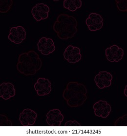 Seamless colored rose print pattern texture