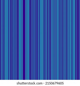 Seamless colorful pattern of vertical lines, texture for wallpaper, PC background or fabric, active blue, 1x1 format