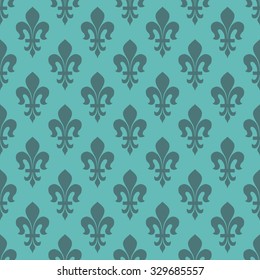 Seamless Cyan Vintage Classical French Royal Stock Illustration ...