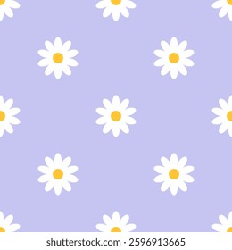 Seamless Daisy Flower Pattern