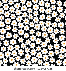 Seamless Daisy Pattern Flower Print Floral Background