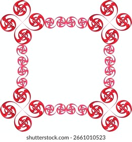 Seamless Decorative Border and Frame Pattern – Continuous Graphic Design for Cards, Photos, and Text, no.13