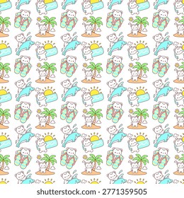 Seamless design background cute