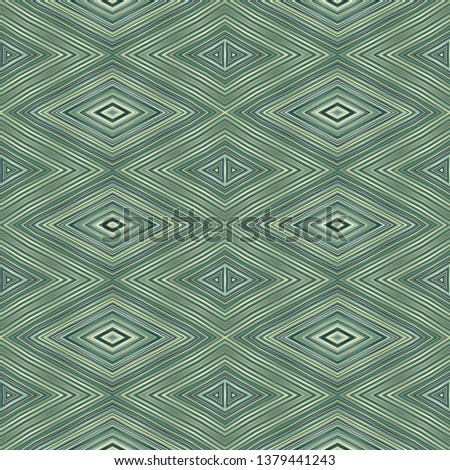 seamless diamond pattern with olive green, greige, dark green colors. repeating arabesque background for textile fashion, digital printing, postcards or wallpaper design.
