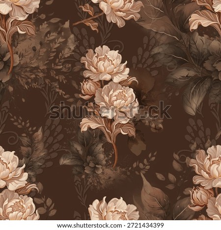 seamless digital 3d pattern design. allover design. floral pattern