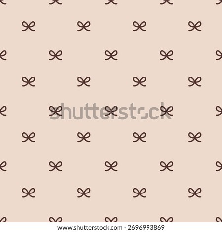 Seamless Digital Pattern of Minimalist Repeating Bow Ties for Fabric, Wrapping Paper, and Cute Backgrounds