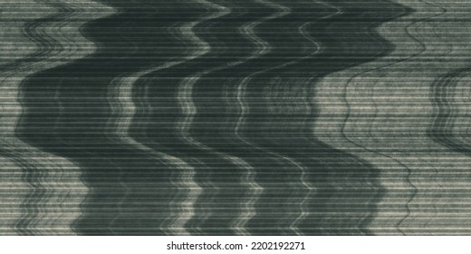 Seamless Faded Horror Green Retro VHS Scanlines Or TV Signal Static Noise Pattern. Television Screen Or Video Game Pixel Glitch Damage Background Texture. Vintage Analog Grunge Dystopiacore Backdrop
