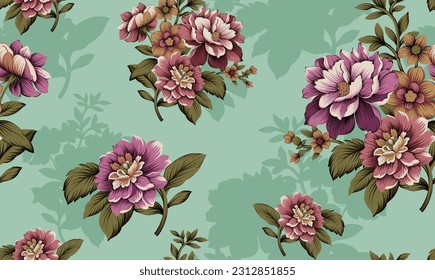 Seamless Floral Pattern flower pattern with background
