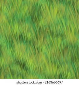 Seamless fluorescent cartoon tall grass texture, green with soft orange tones perfect for stylized gaming terrains.