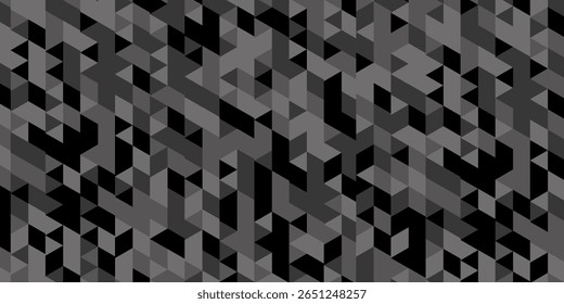Seamless geometric pattern square shapes low polygon backdrop background. Abstract geometric wall tile and metal cube background triangle wallpaper. Polygonal background.