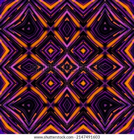 Seamless geometric tile pattern in abstract colors suitable for fabric print