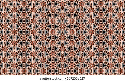 seamless geometric triangle pattern design for textile and wallpaper print design background abstract