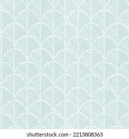 Seamless Geometric Wave Half Circle Textured Pattern Design