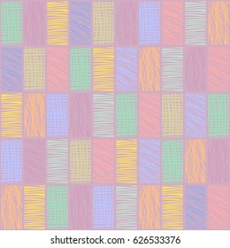 Set Rainbow Vector Geometric Seamless Patterns Stock Vector (Royalty ...