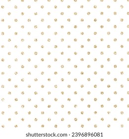 Seamless gold polka dot. Glitter, luxury metallic for party, birthday, anniversary, announcement. Magical spray - Powered by Shutterstock