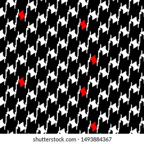 Seamless goose foot pattern, textile pattern