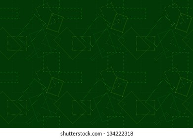 Seamless Green Background with Rectangular Pattern
