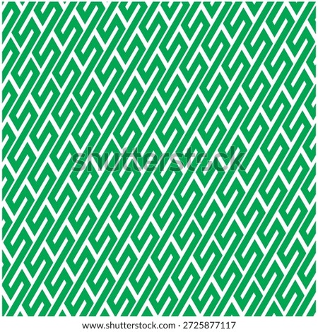 Seamless Green Geometric Zigzag Pattern Background