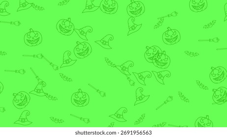 A seamless Halloween pattern