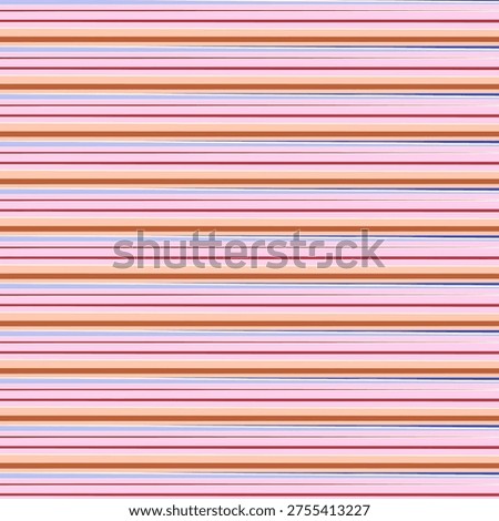 Seamless horizontal striped pattern in various shades of pink, from delicate dusty rose to vibrant pink. 
