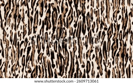 Seamless leopard fur pattern in natural tones. Perfect for fashion prints, textiles, and stylish surface designs.
