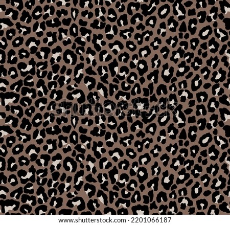 Seamless leopard pattern, animal print.