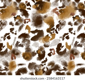 Seamless leopard pattern for fabric print
