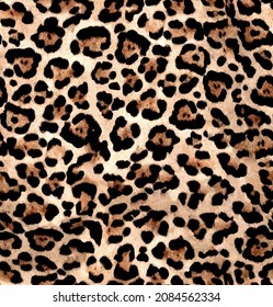 Seamless Leopard Pattern, Jaguar Texture, Animal Fur, African Animal Print.