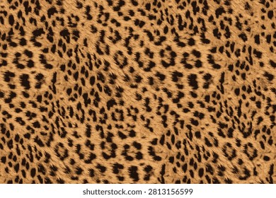 Seamless leopard pattern, wild animal skin texture, abstract cheetah print background for textile, fashion design, and fabric.